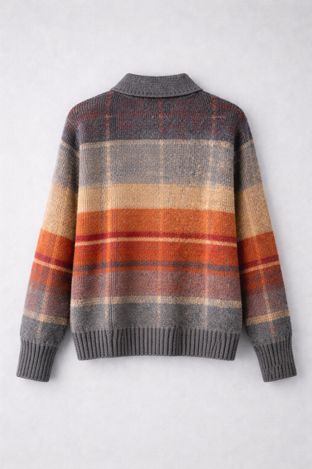 Avery | Plaid Knit Button-Up Cardigan