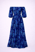 Serena | Off-Shoulder Floral Maxi Dress