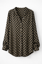 Nadia | Geometric Print Blouse