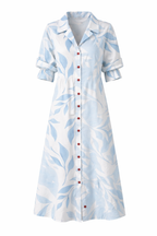 Elena | Floral Button-Up Midi Dress