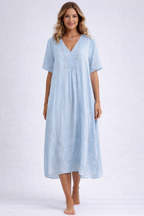 Luna | Breeze Linen Midi Dress