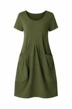 Olivia | Casual V-Neck Pocket Dress