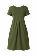 Olivia | Casual V-Neck Pocket Dress