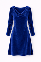 Isabella | Velvet Drape Dress