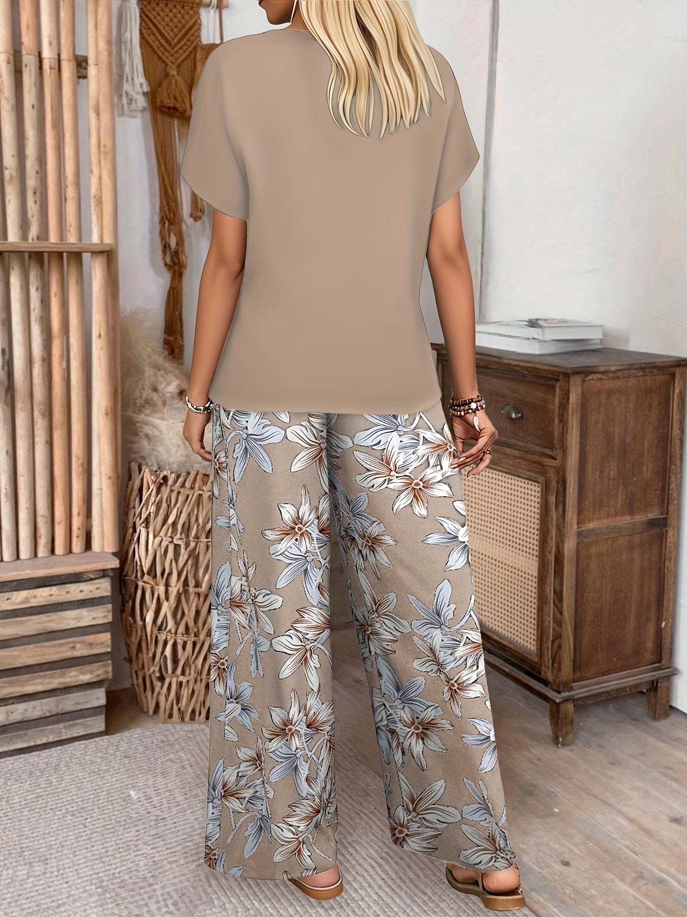 Evelyn | Elegant Floral Two-Piece Set