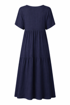 Sienna | V-Neck Boho Maxi Dress