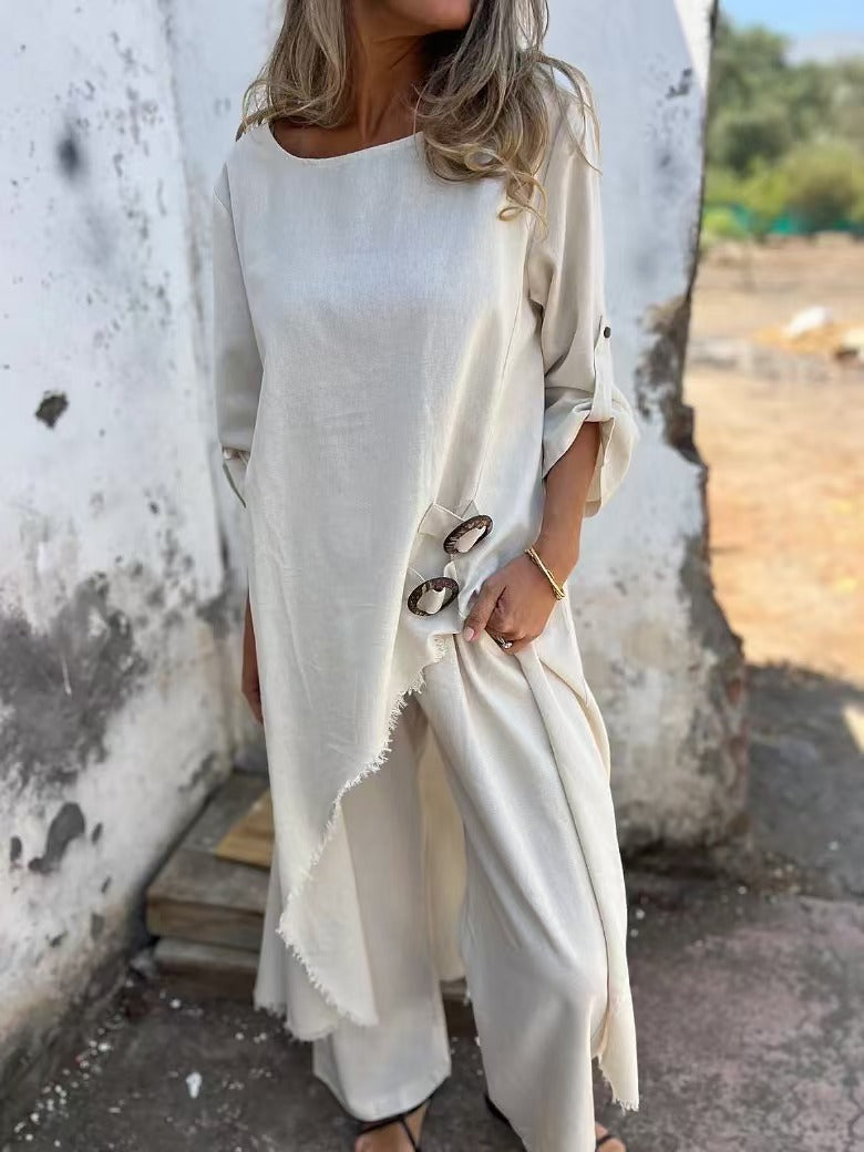 Tamara | Relaxed Linen Blend Set