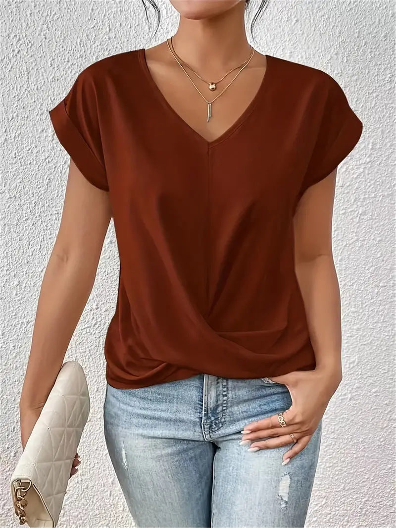 Lorainne | Tummy-Tucking V-Neck Top